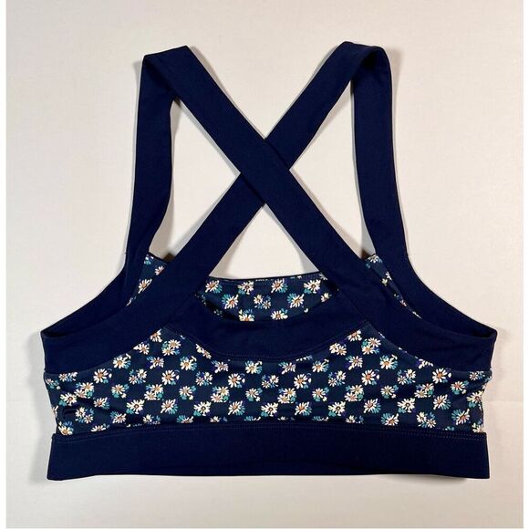 Fabletics Greta Low Impact Floral Cross Back Sports Bra Daisy Field Size Large - Picture 4 of 5